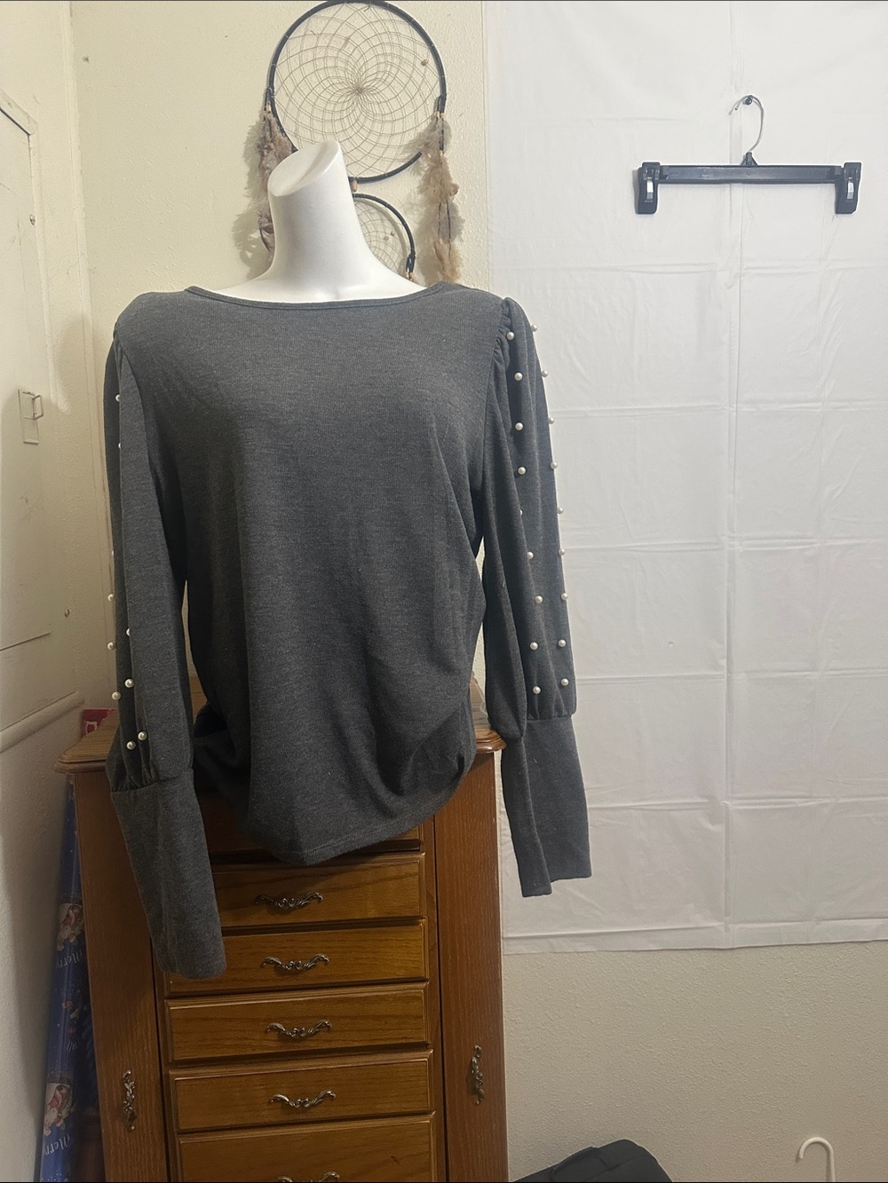 Madison Charcoal Knit Top